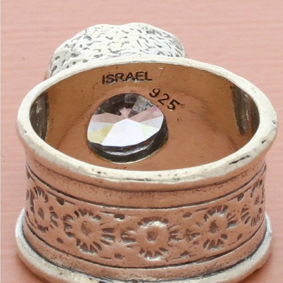 SOLD STERLING SILVER CZ SILPADA ‘QUEEN FOR A DAY’ RING .925 WIDE BAND SIZE 6 - Picture 3 of 8